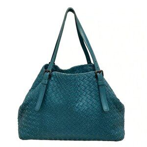 BOTTEGA VENETA Chester Bag - Blue Green Leather B********* Tote Bag